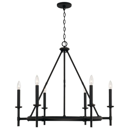 Capital Ogden Chandelier Brushed Black Iron
