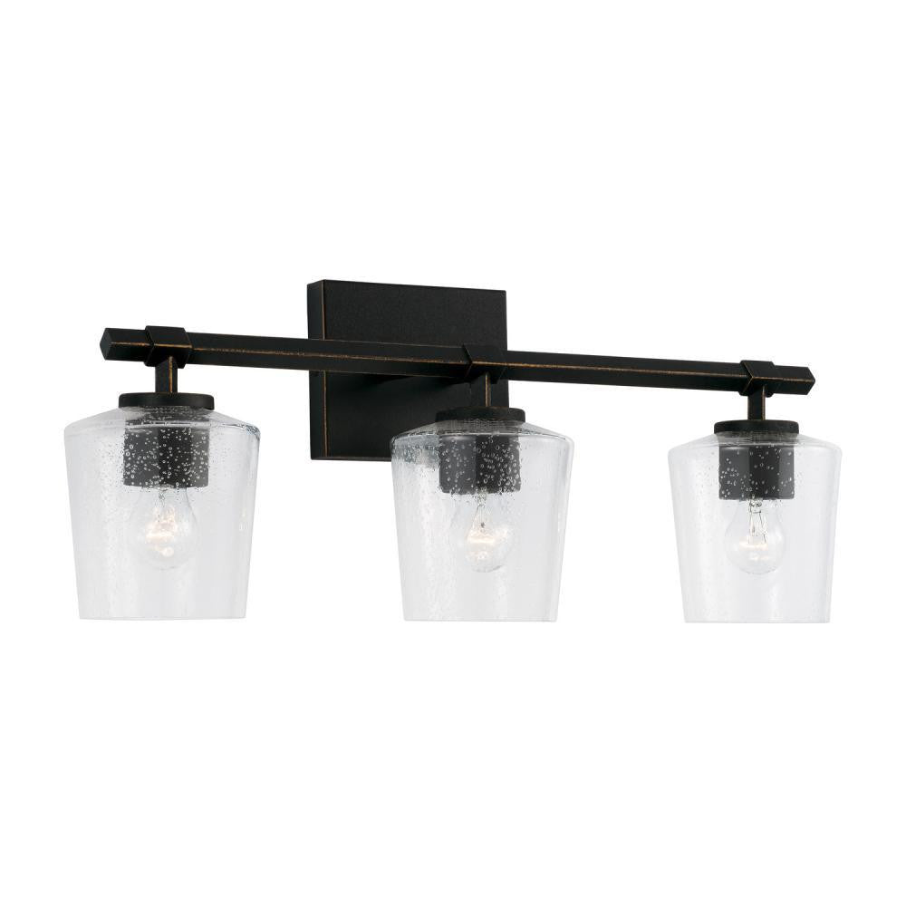 Capital Ogden Vanity Light Brushed Black Iron