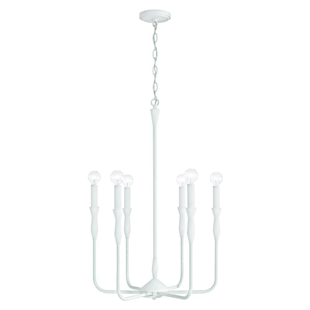 Capital Paloma Chandelier Textured White