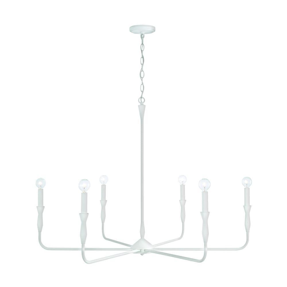 Capital Paloma Chandelier Textured White