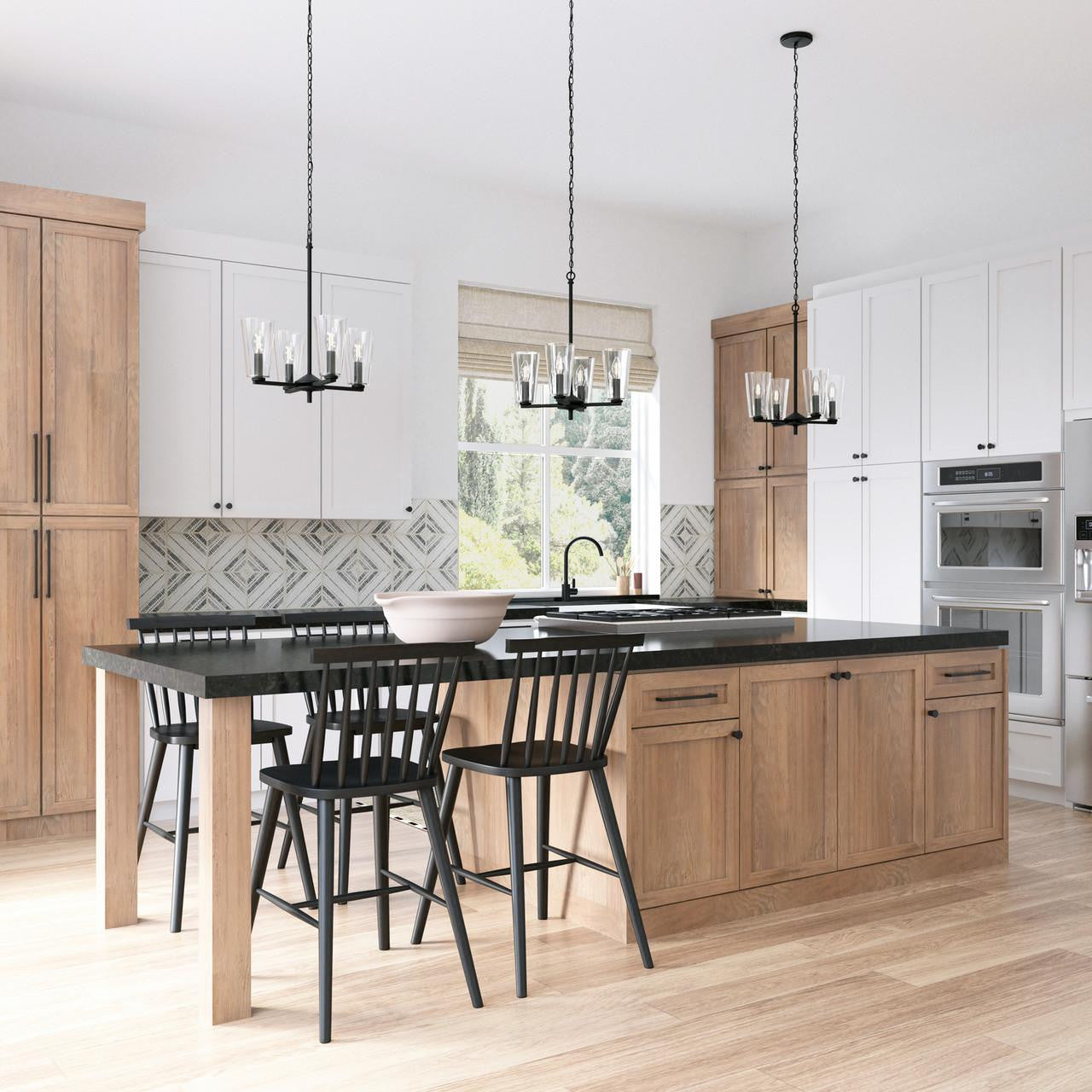 Capital Portman Pendant, Matte Black, 17.5"W