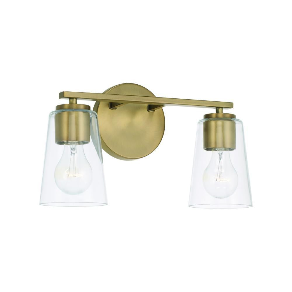Capital Portman Vanity Light Aged Brass