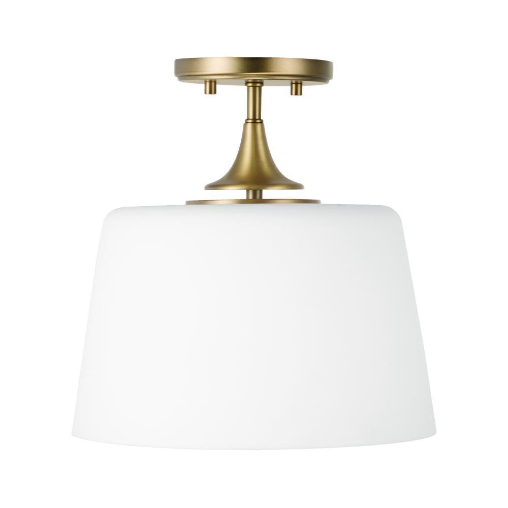 Capital Presley Semi-Flush Mount, Aged Brass
