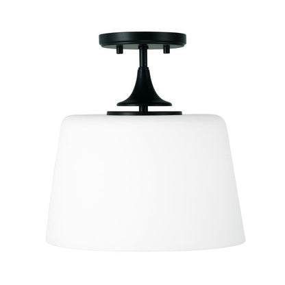Capital Presley Semi-Flush Mount, Matte Black