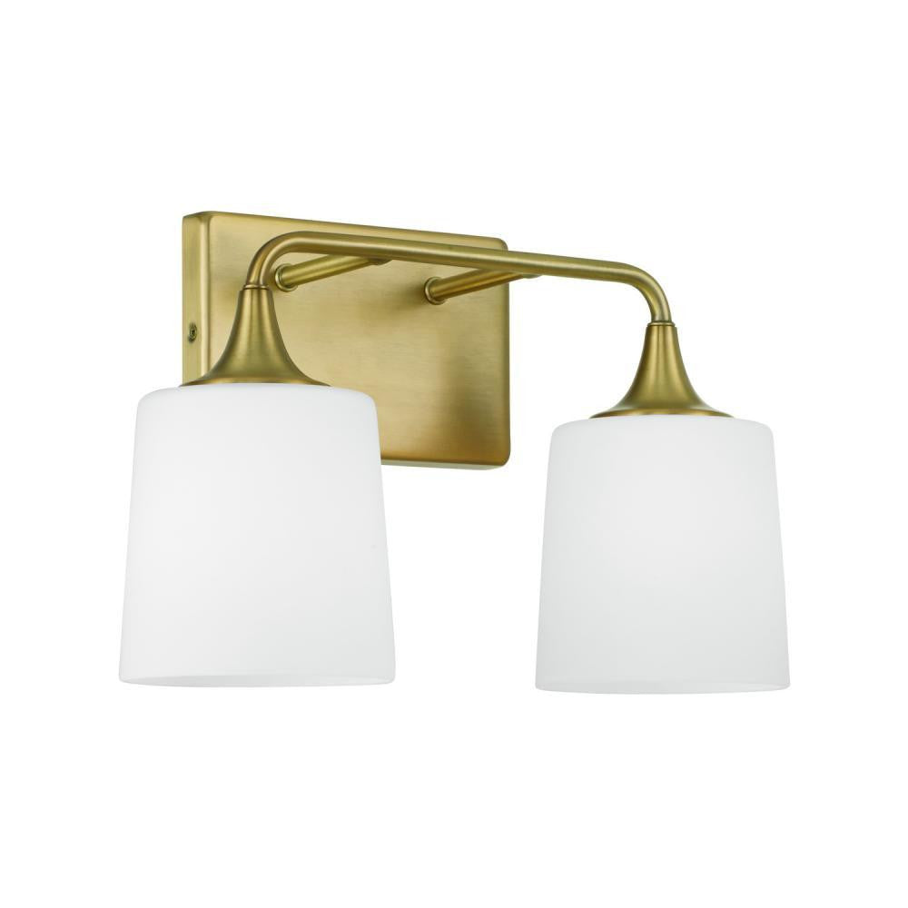 Capital Presley Vanity Light Aged Brass