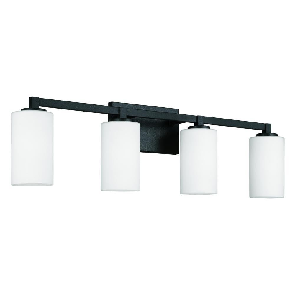 Ravenwood 4-Light Vanity - Black Iron - Soft White