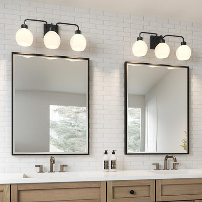 Capital Tanner Vanity Light, Matte Black, 24.5"W