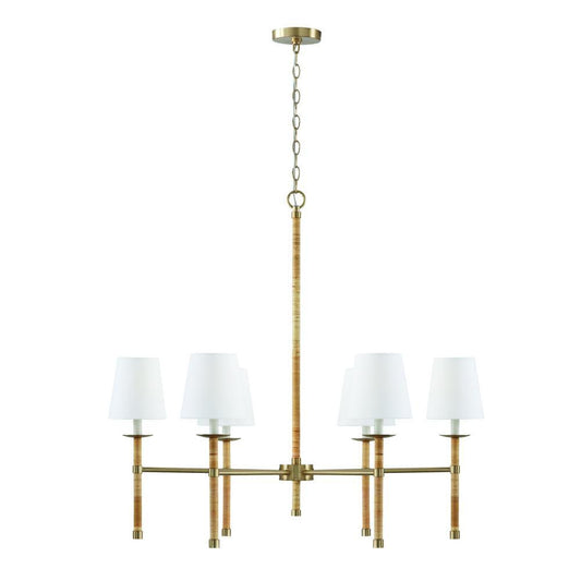 Capital Tulum Chandelier Matte Brass