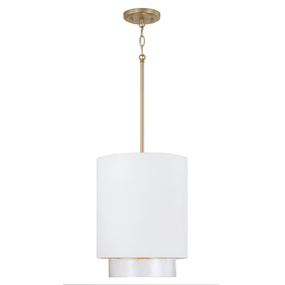 Capital Weller Pendant Matte Brass and White
