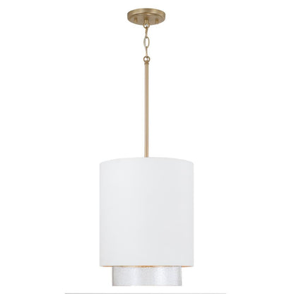 Capital Weller Pendant Matte Brass and White