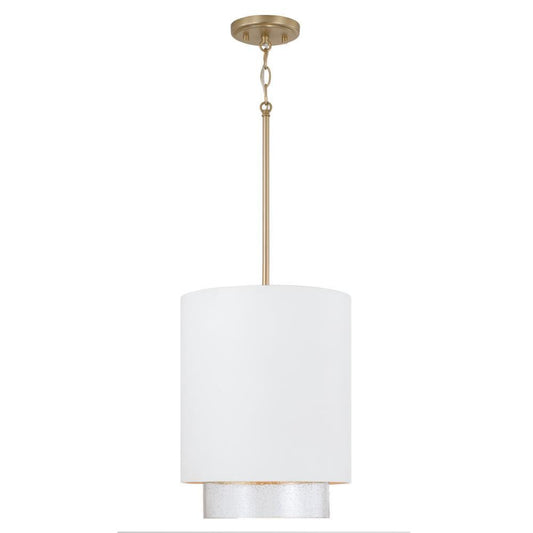 Capital Weller Pendant Matte Brass and White