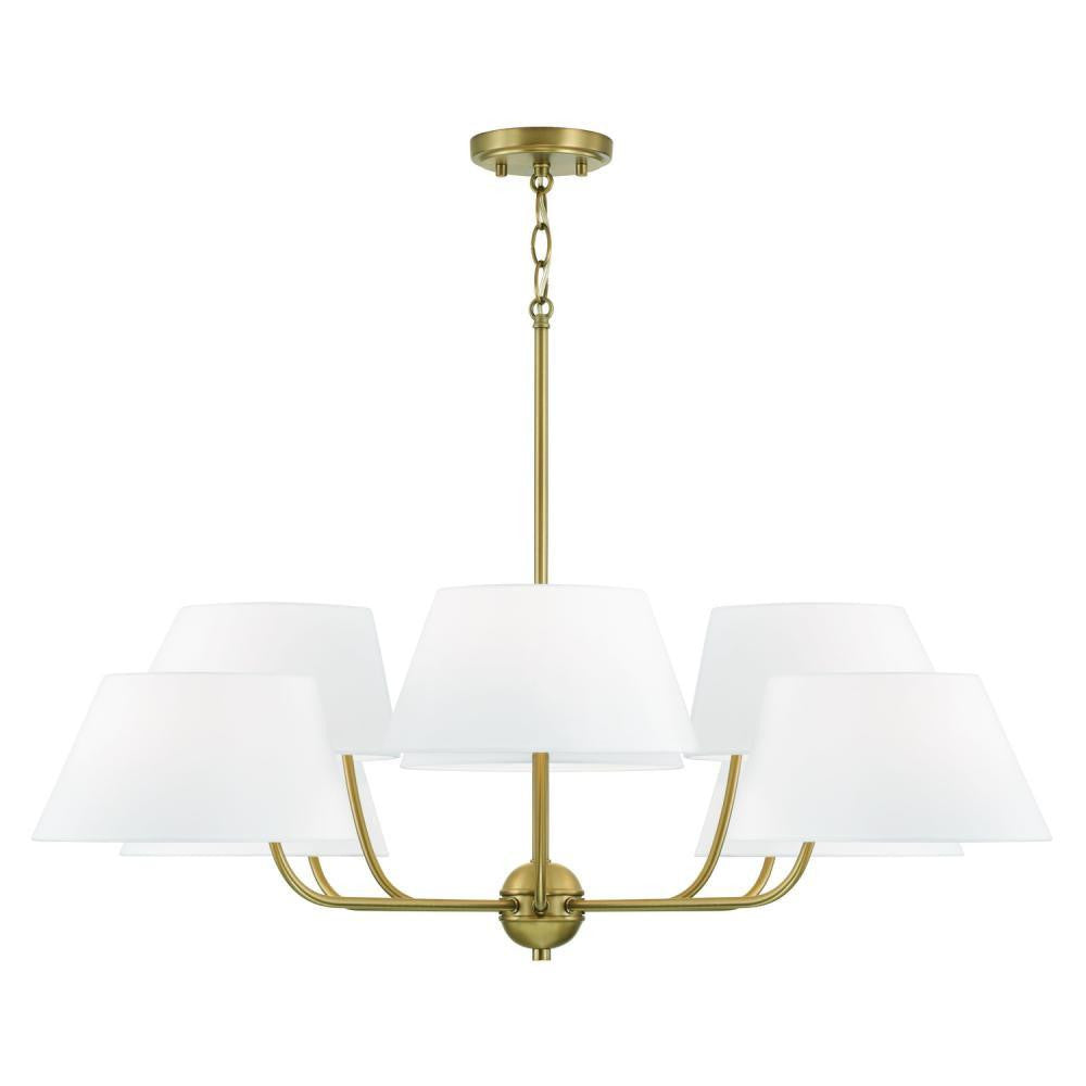 Capital Welsley Chandelier Aged Brass