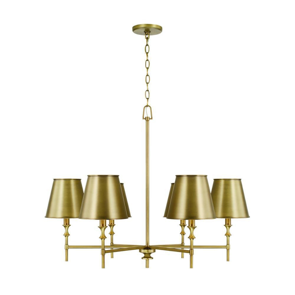 Capital Whitney Chandelier Aged Brass