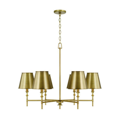 Capital Whitney Chandelier Aged Brass