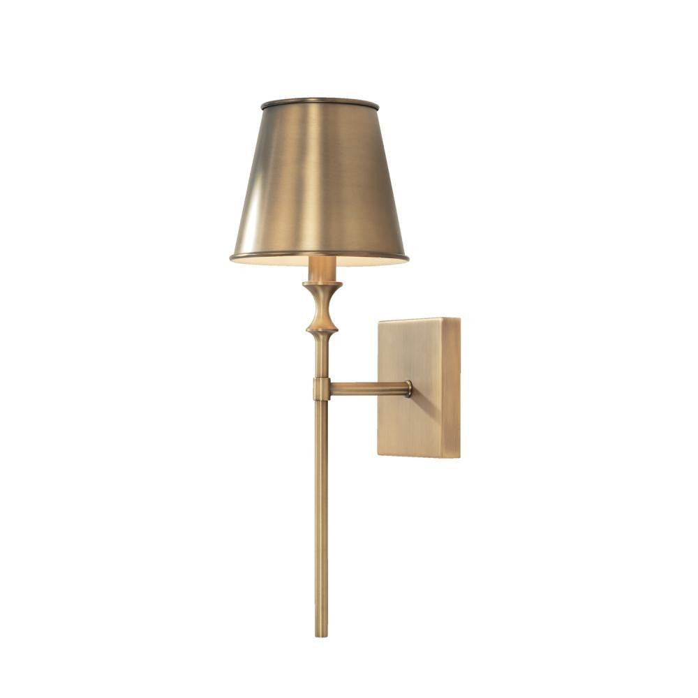 Capital Whitney Wall Sconce Aged Brass