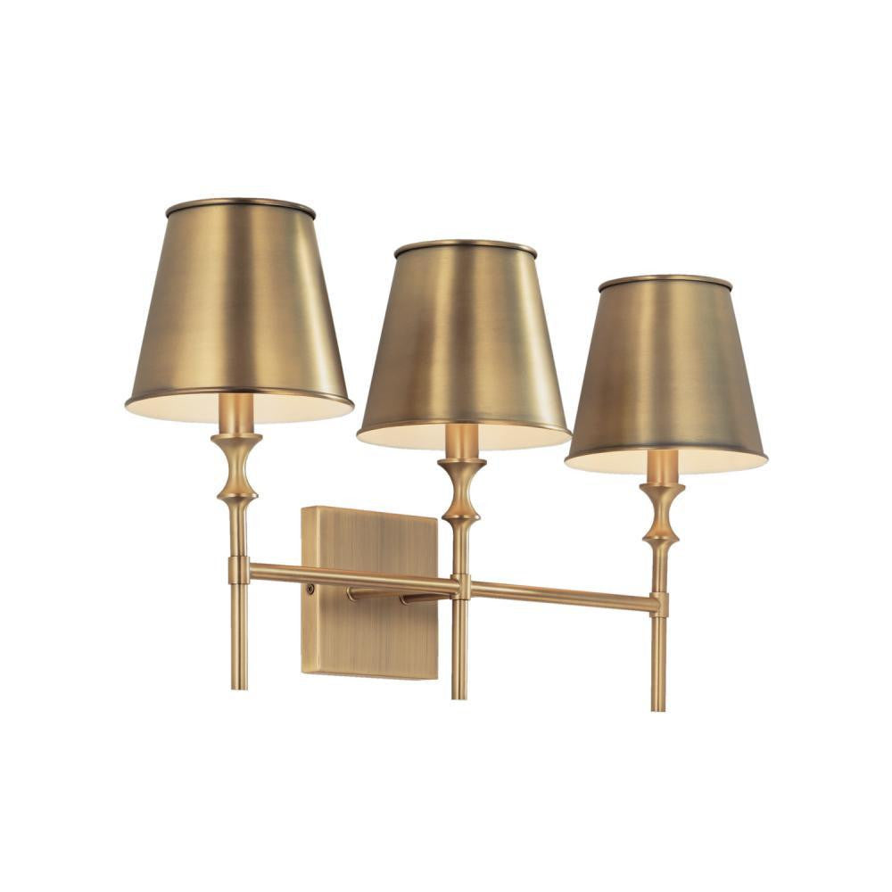 Capital Whitney Vanity Light Aged Brass