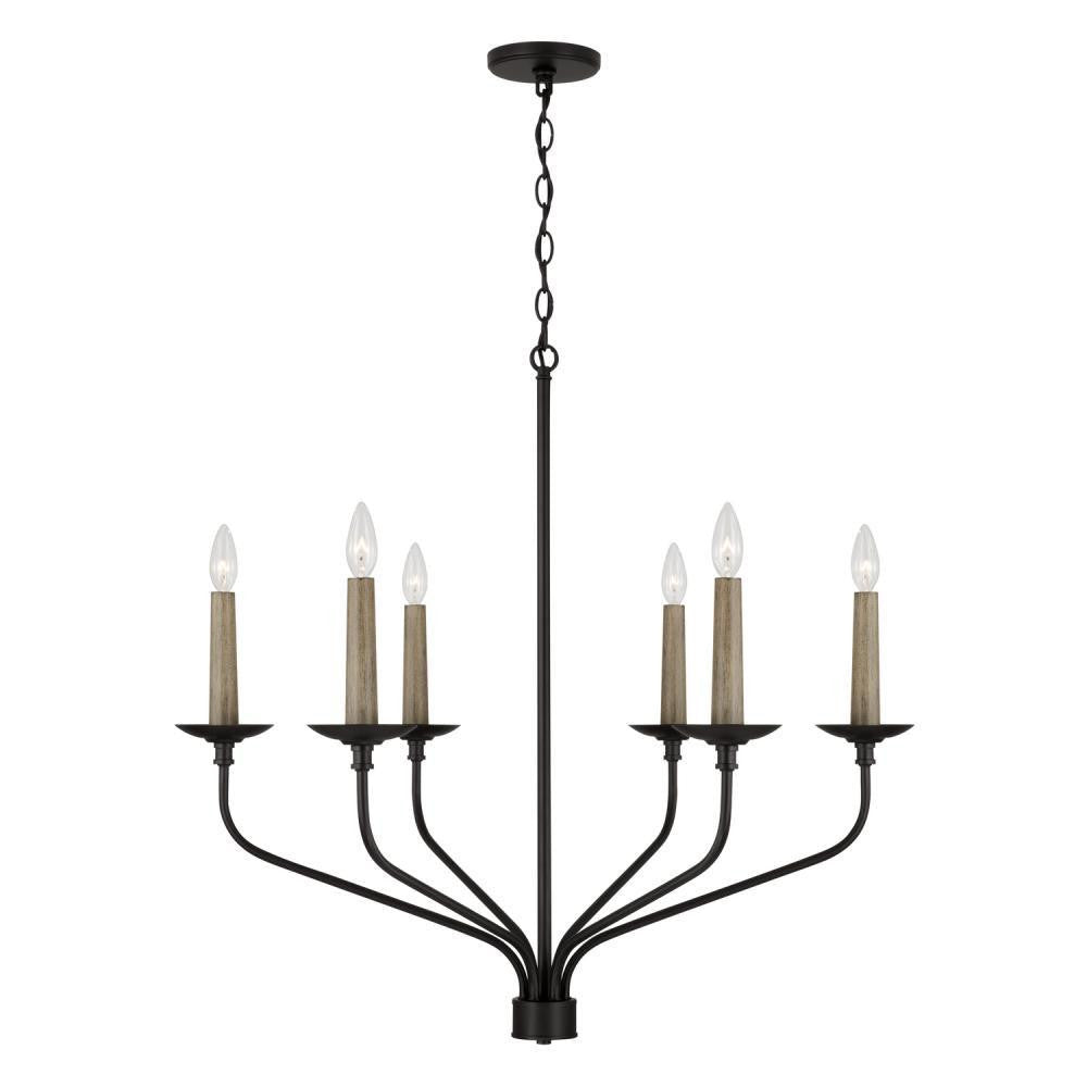 Capital Wilder Chandelier Matte Black