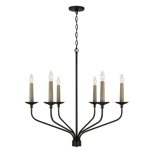 Capital Wilder Chandelier Matte Black