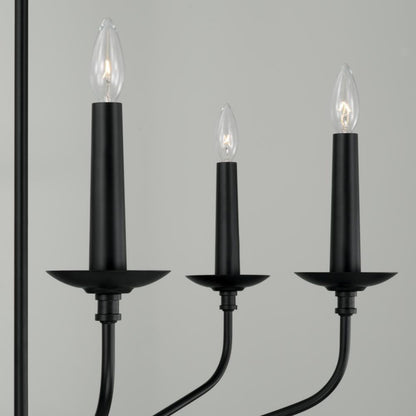 Capital Wilder Chandelier, Matte Black, 32"W