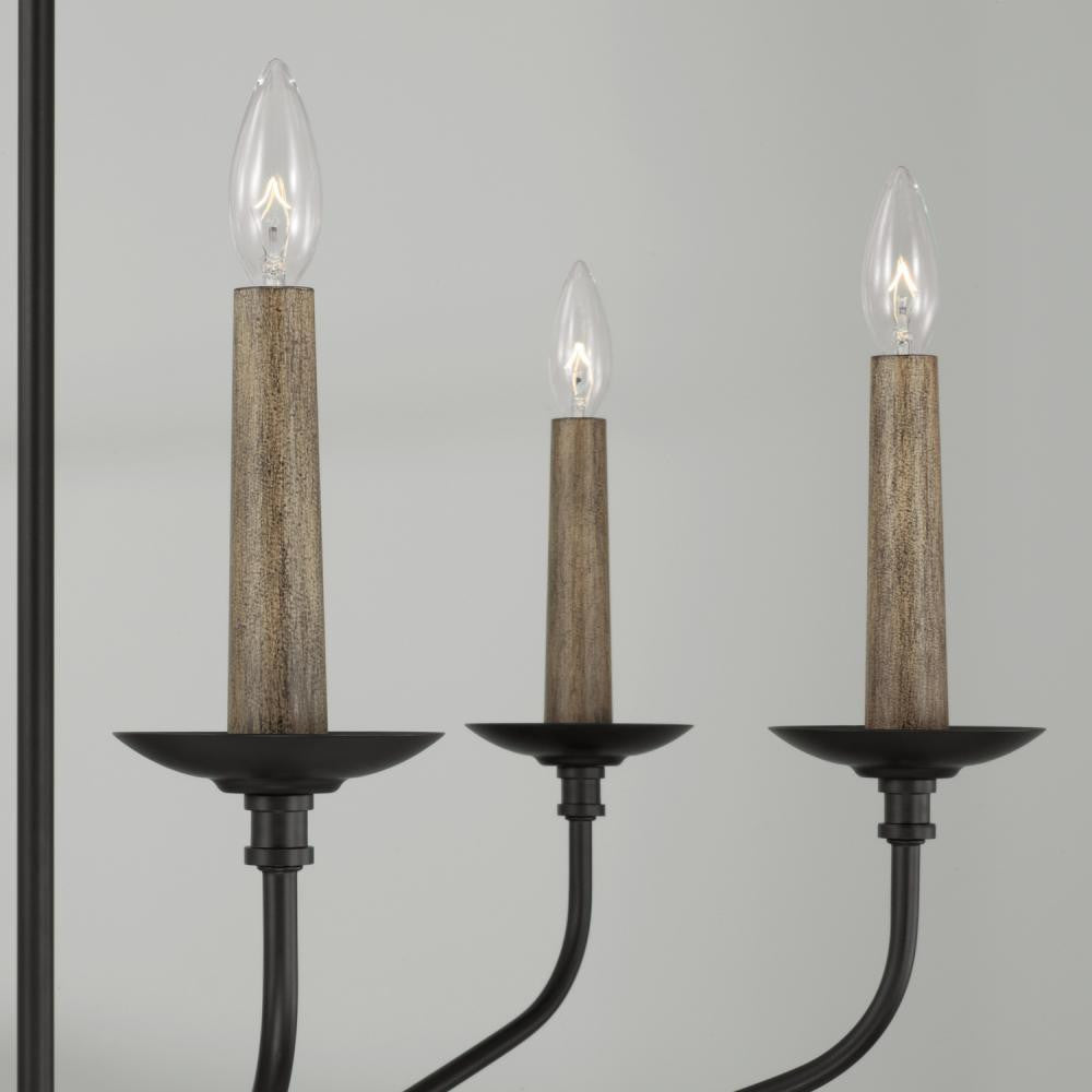 Capital Wilder Chandelier, Matte Black, 32"W