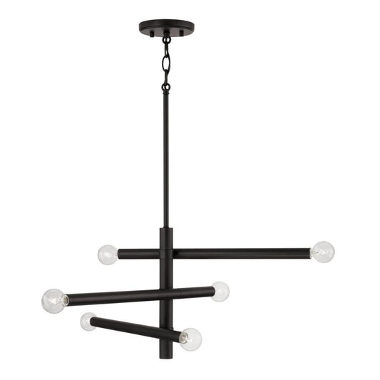 Capital Zane Chandelier Matte Black