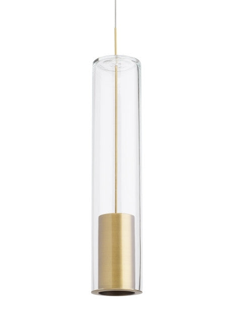 Visual Comfort Modern Captra Pendant Brass, Aged Brass