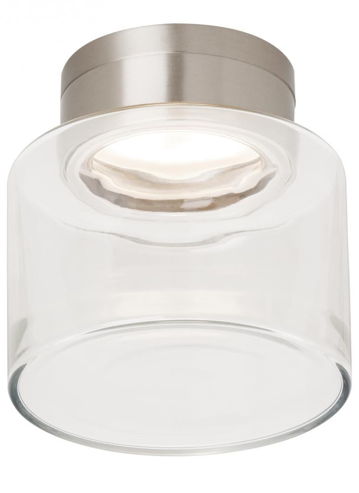 Visual Comfort Modern Casen Drum Flush Mount Nickel, Satin Nickel