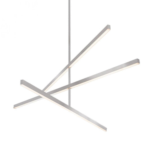 Kuzco Lighting Inc Vega 56-in LED Chandelier Brushed Nickel