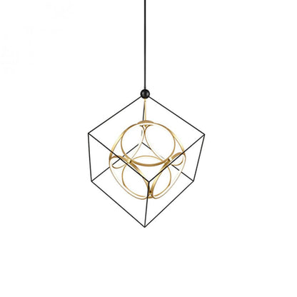 Kuzco Lighting Inc Monza LED Chandelier Black/Antique Brass