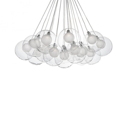 Kuzco Lighting Inc Bolla 28-in LED Chandelier Chrome