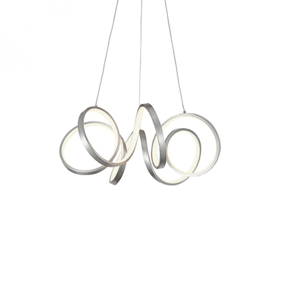 Kuzco Lighting Inc Synergy 24-in LED Chandelier Antique Silver