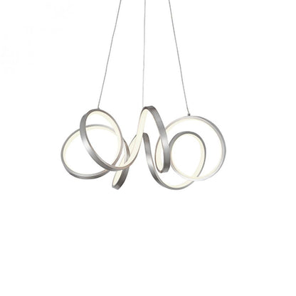 Kuzco Lighting Inc Synergy 24-in LED Chandelier Antique Silver