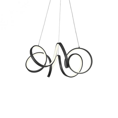 Kuzco Lighting Inc Synergy 24-in LED Chandelier Black