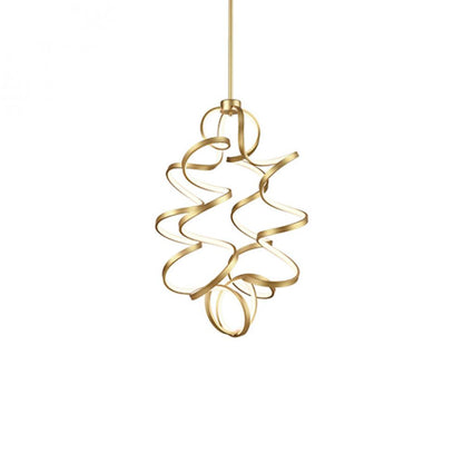 Kuzco Lighting Inc Synergy LED Chandelier Antique Brass