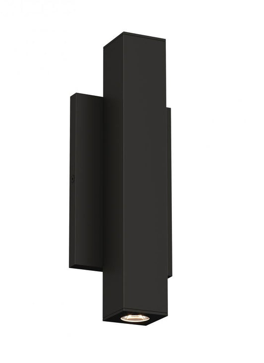 Visual Comfort Modern Chara Square Outdoor Wall Sconce Black