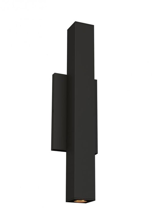Visual Comfort Modern Chara Square Outdoor Wall Sconce Black