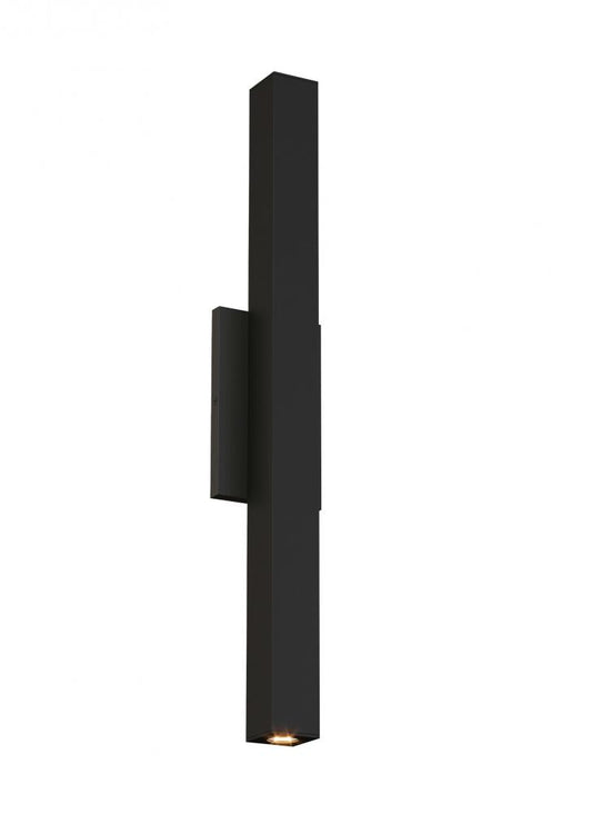 Visual Comfort Modern Chara Square Outdoor Wall Sconce Black