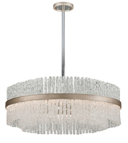 Corbett Chime Pendant Silver Leaf Polished Stainless Steel