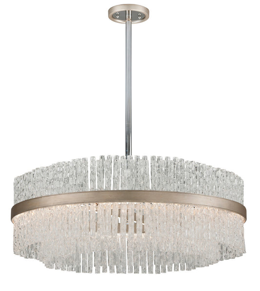 Corbett Chime Pendant Silver Leaf Polished Stainless Steel