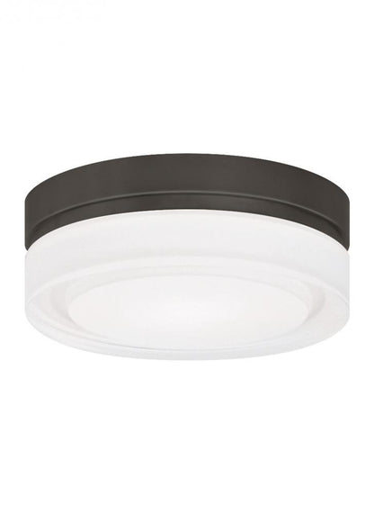 Cirque Outdoor Flush Mount, 1-Light, LED, Antique Bronze, 6"W (700CQSZ-LED3 703TDUN)