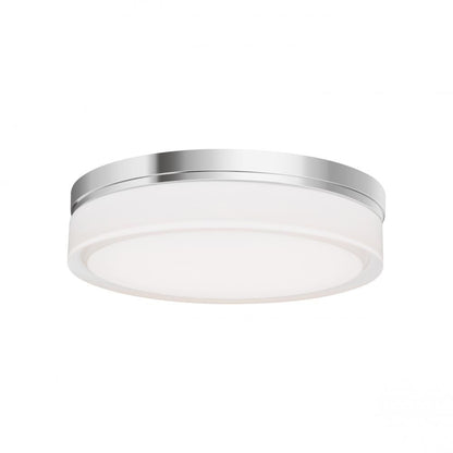 Visual Comfort Modern Cirque Outdoor Flush Mount Chrome