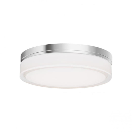 Visual Comfort Modern Cirque Outdoor Flush Mount Chrome