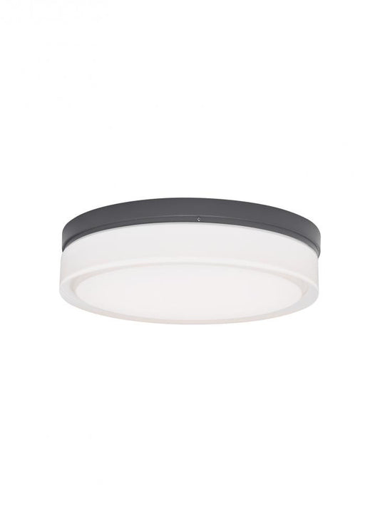 Visual Comfort Modern Cirque Outdoor Wall/Flush Mount Black, Charcoal