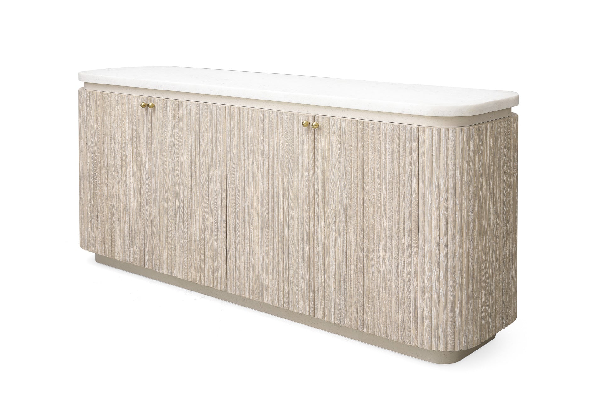 Maitland-Smith Morghan Credenza White Marble