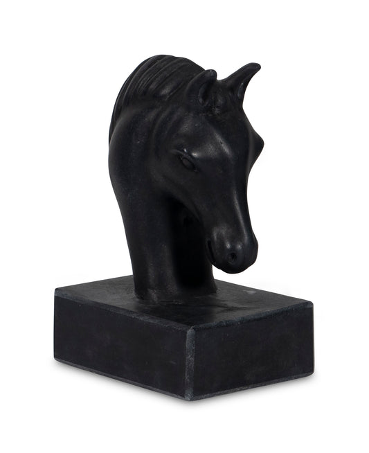 Maitland-Smith Hippios Sculpture in Black