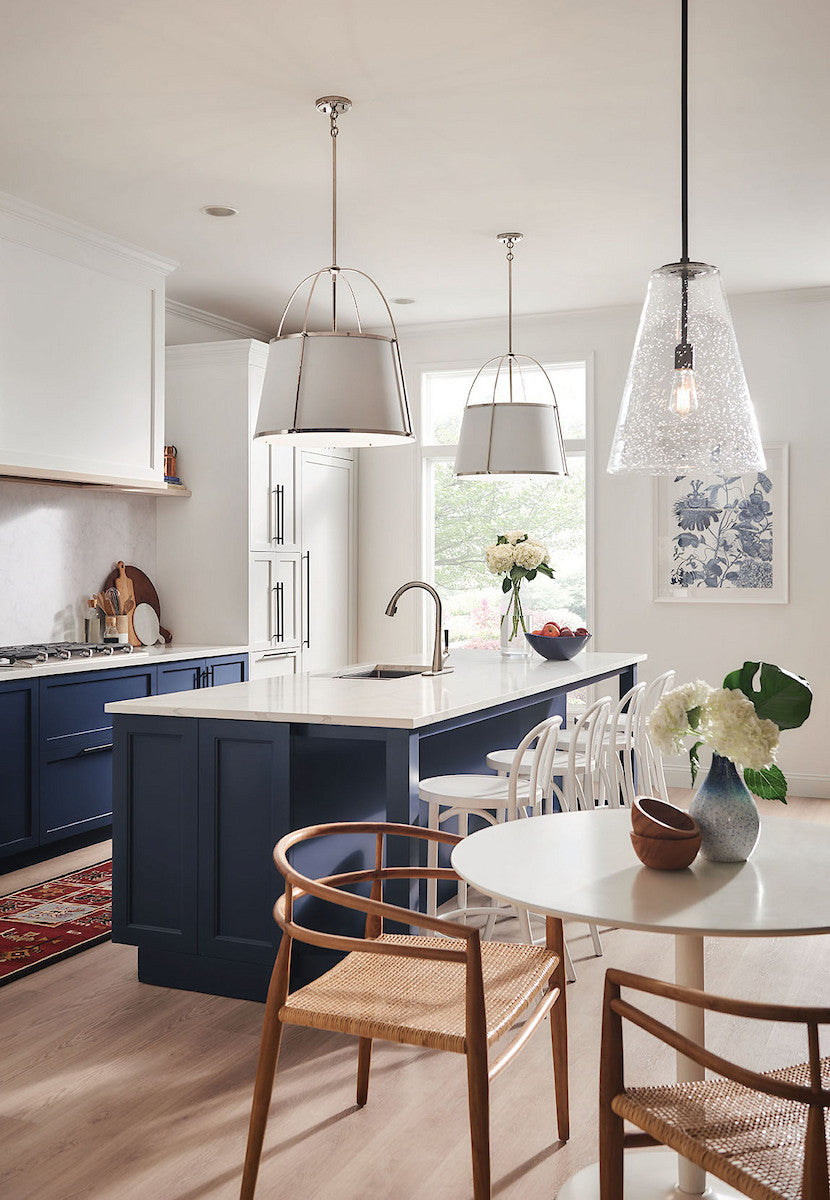Hinkley Clarke Down Chandelier Brass, Lacquered Dark Brass