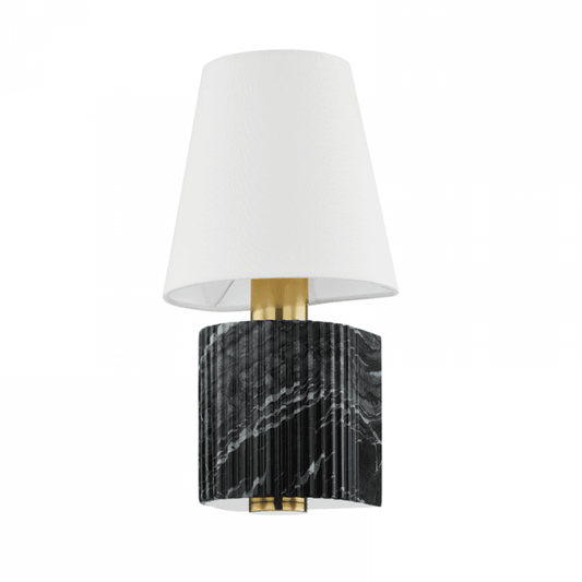 Corbett Aden Wall Sconce Brass, Black