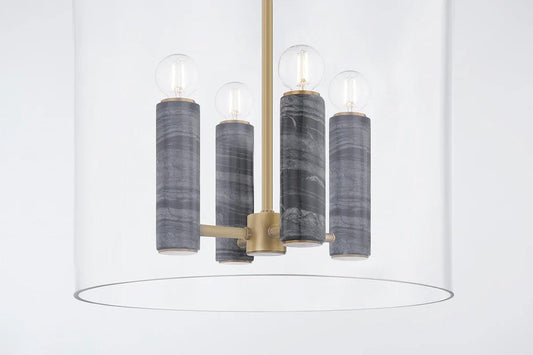 Corbett Adonis Lantern Pendant, 4-Light, Vintage Brass, 16"W (359-22-VB 95F7)