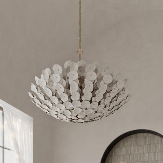 Corbett Aimi Chandelier, 12-Light, Vintage Gold Leaf, 48.5"W (356-49-VGL 95F0)
