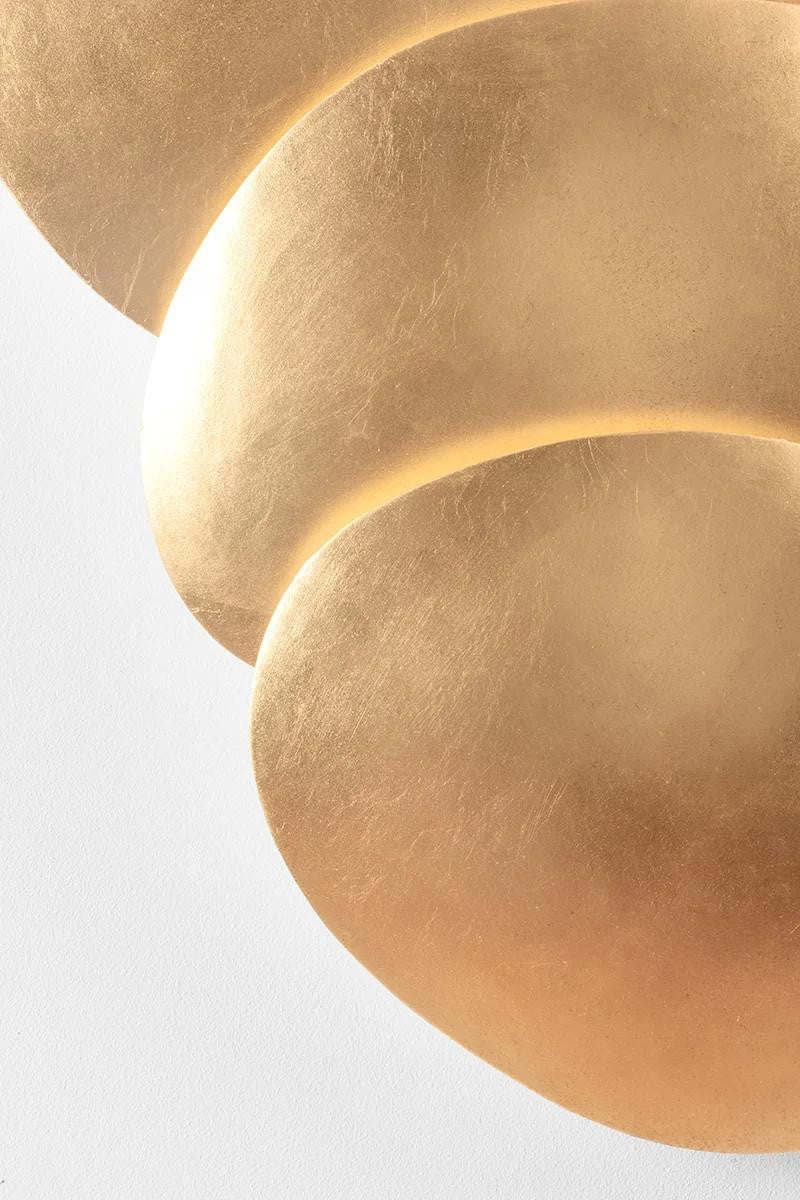 Corbett Akemi Wall Sconce, 3-Light, Vintage Gold Leaf, 22.25"H (339-03-VGL 95DP)